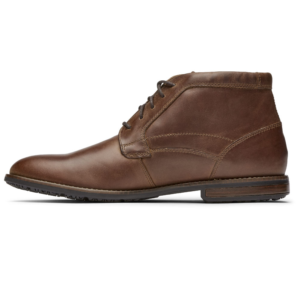 Botas Rockport Homem Marrom - Dustyn Chukka - 25043NMGV